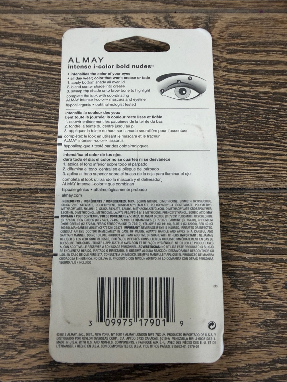 Almay Intense i-Color Bold Nudes Eyeshadow Palette - for brown eyes 2012 - Picture 2 of 2